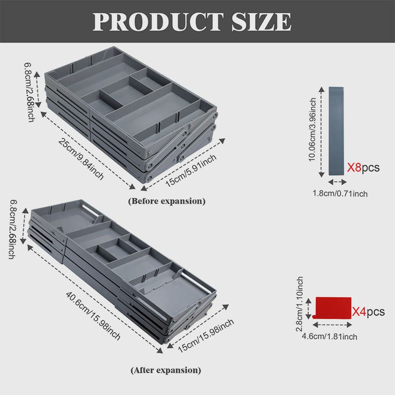 Folding Drawer Storage Box Organizer Space Saving Practical Design