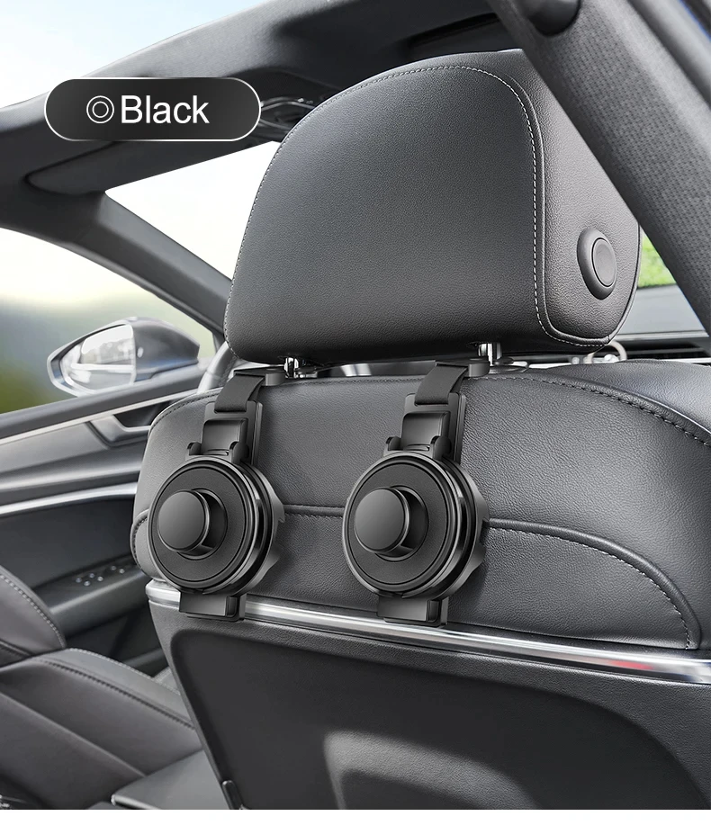 Car Seat Headrest Hook With Cup Holder Multi-Functional Organizer