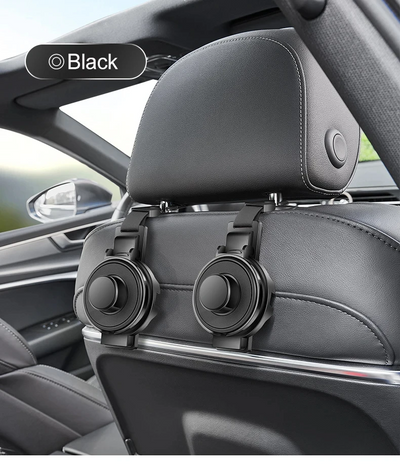 Car Seat Headrest Hook With Cup Holder Multi-Functional Organizer