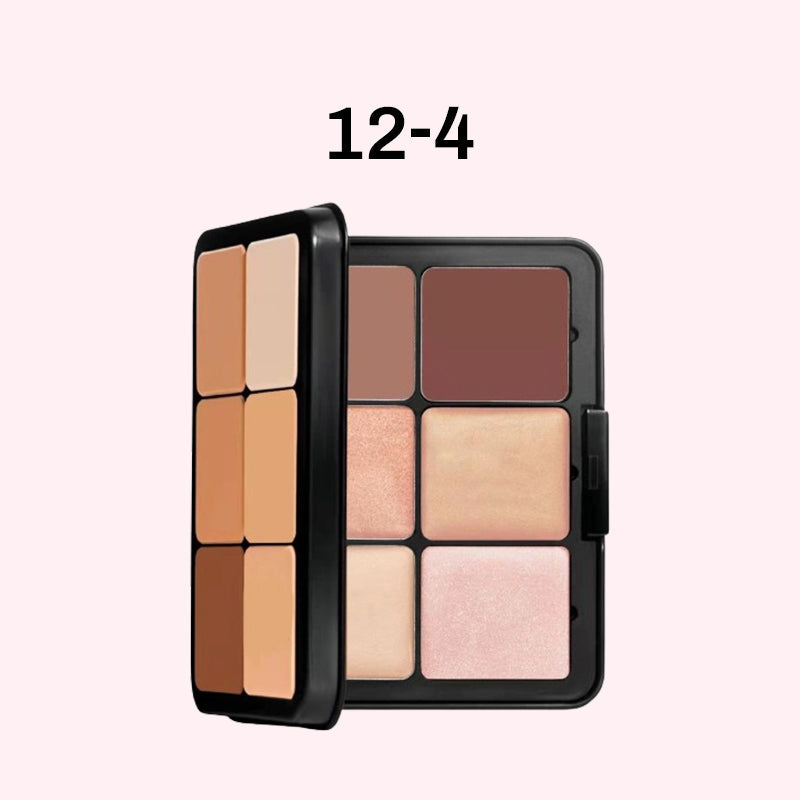 12-Color Blush Cream Palette For Smooth Natural Makeup Look