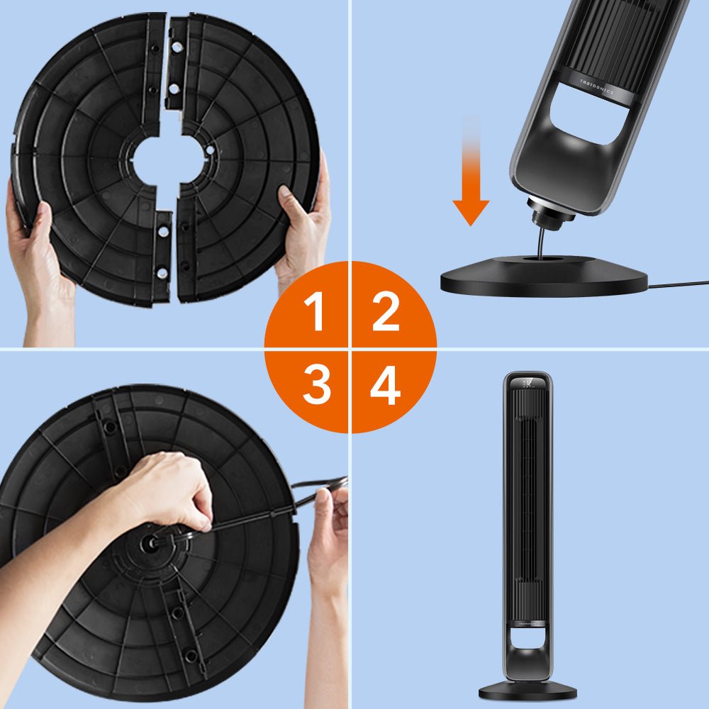 Smart Tower Fan With 120 Degree Oscillation And Quiet Operation