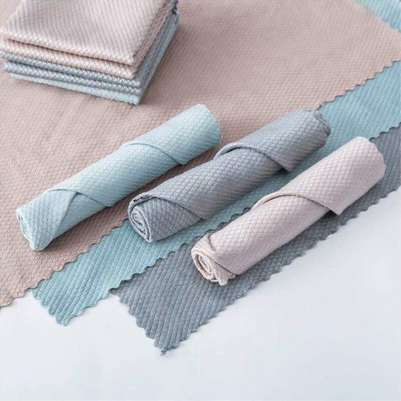 Fish Scale Rag Towel Durable Absorbent Multipurpose Cleaning Cloth