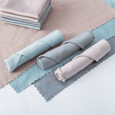 Fish Scale Rag Towel Durable Absorbent Multipurpose Cleaning Cloth