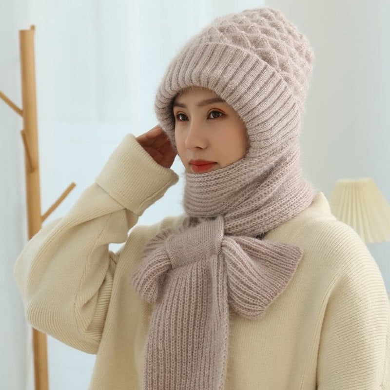 Comprehensive Ear Protection Windproof Hat Scarf For Cold Weather
