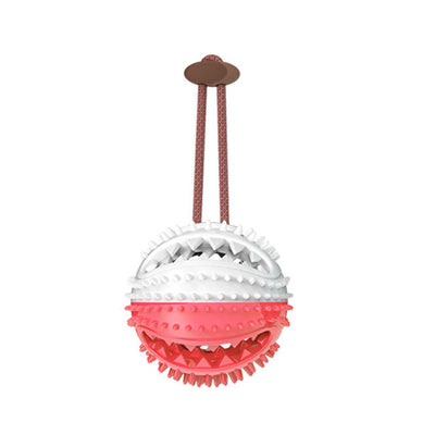 Dog Suction Cup Tug Toy Interactive Chew Ball For Teeth Cleaning
