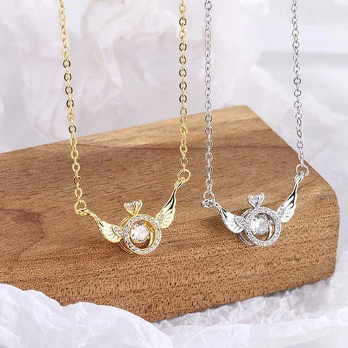 Angel Wings Necklace Elegant Pendant Jewelry For Women Gift