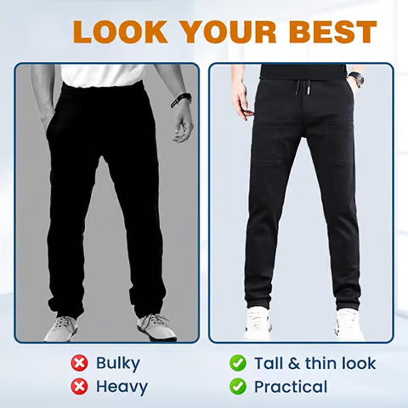 Stretch Cargo Pants With Multiple Pockets And High Stretch Fabric