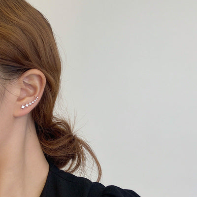 Seven Star Elegant Diamond Stud Earrings For Women