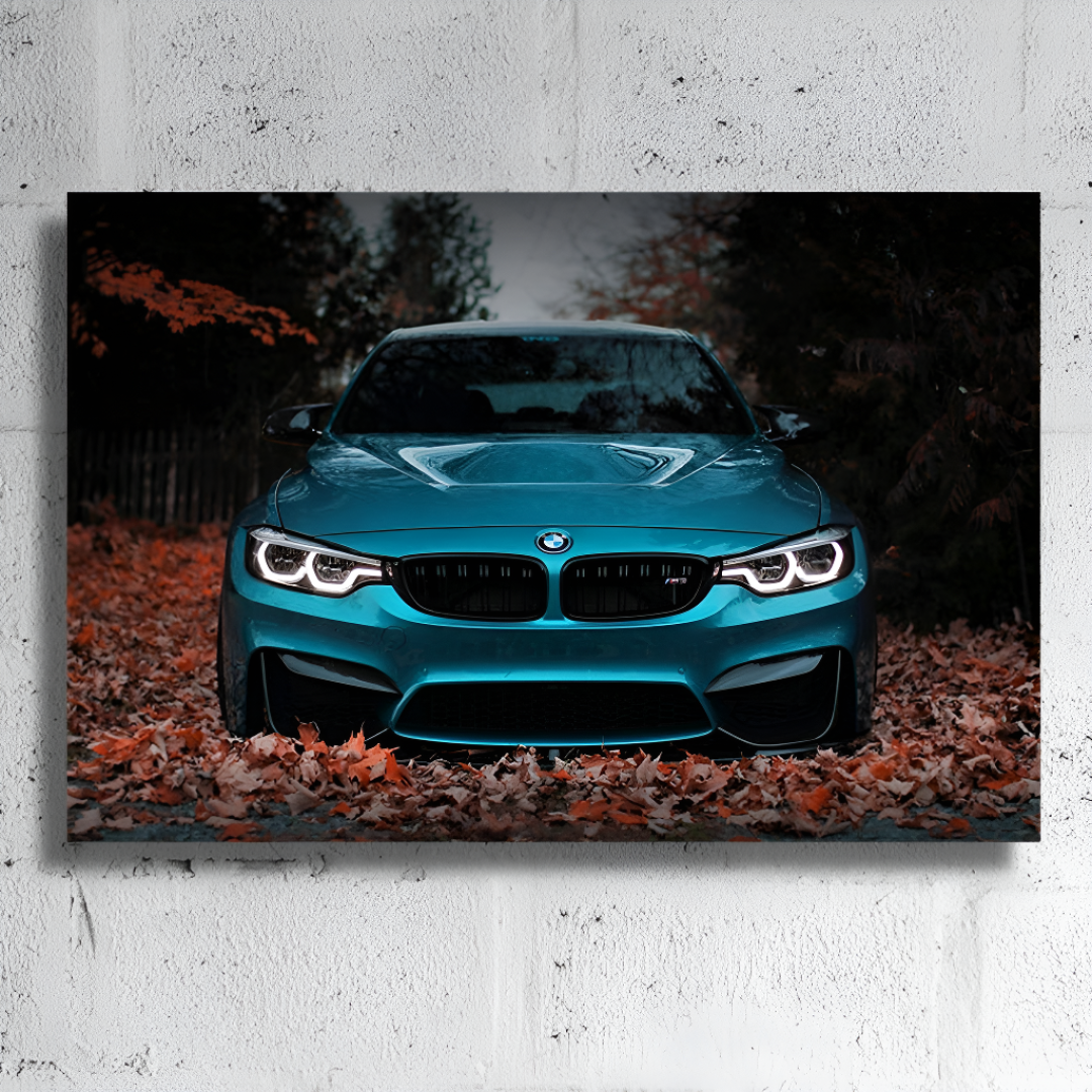 LED Car Wall Art Canvas Modern Lighted Vehicle Wall Decor