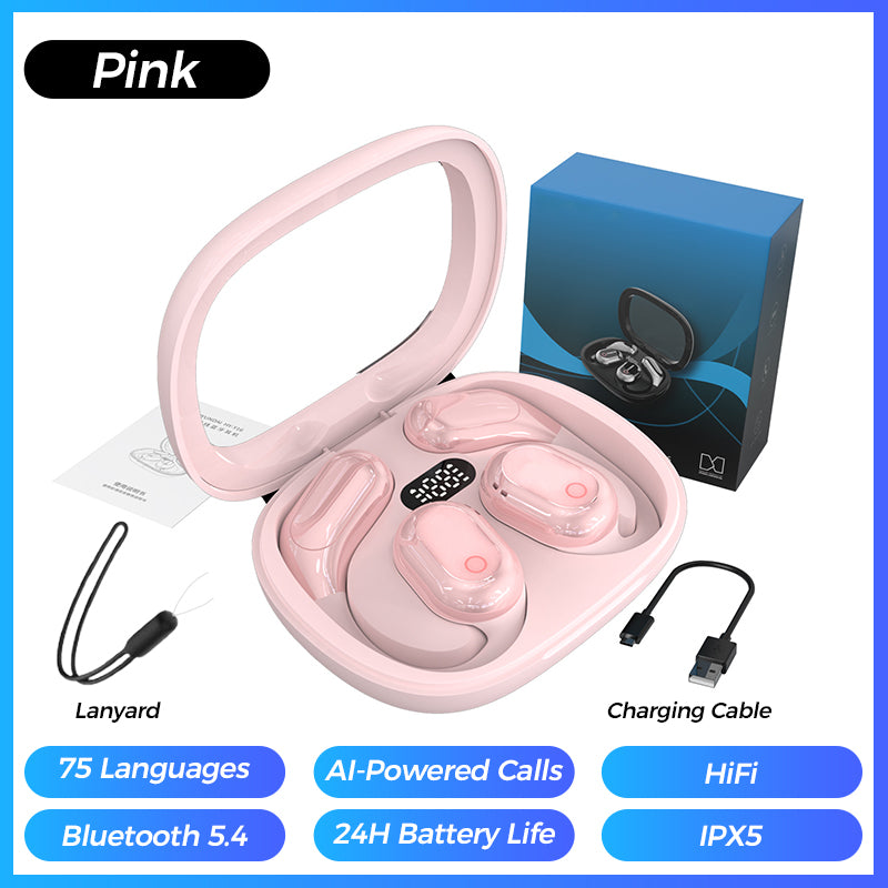 AI Voice Translation Bluetooth Earbuds Wireless Smart Language Translator