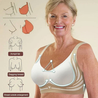 Wireless Push-up Bra Wireless Comfort No Sagging Support Bra