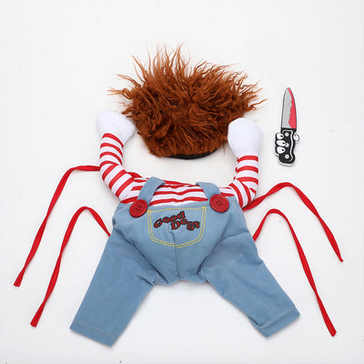 Halloween Dog Costume Adjustable Funny Scary Dog Clothes For Parties