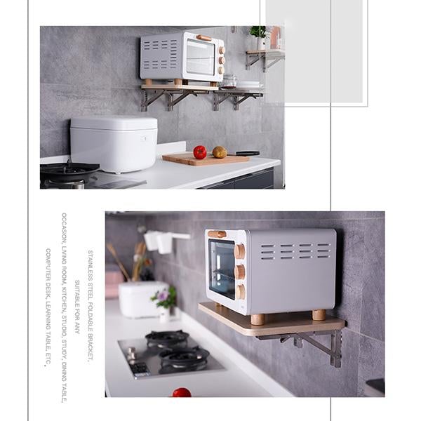 DIY Wall Mounted Folding Shelf Bracket For Space Saving Storage