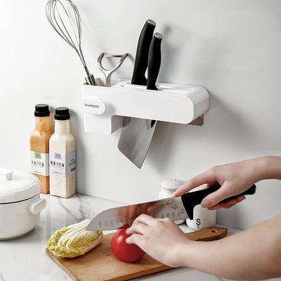 Kitchen Knife Rack Wall Mounted Organizer For Easy Storage