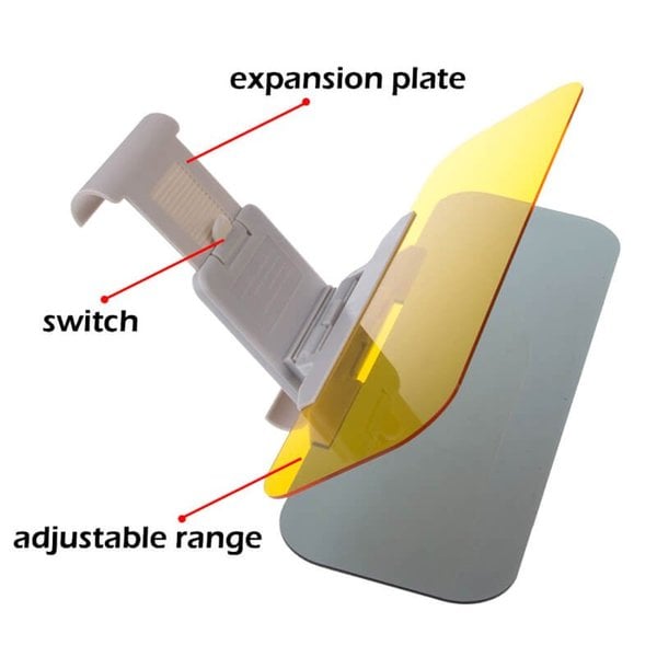 Anti-Glare Car Visor Extender For Day And Night Driving Safety