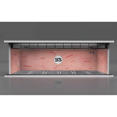 Miniature Car Garage For 1:24 1:43 And 1:64 Model Cars