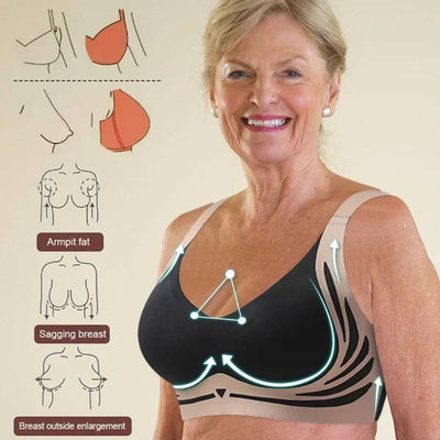 Wireless Push-up Bra Wireless Comfort No Sagging Support Bra