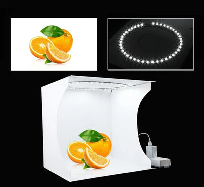 Mini Photo Studio Lightbox Portable Folding Kit With 6 Backdrops
