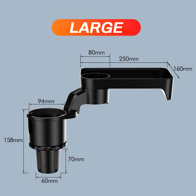 Car Cup Holder Extender For Extra Storage And Stability