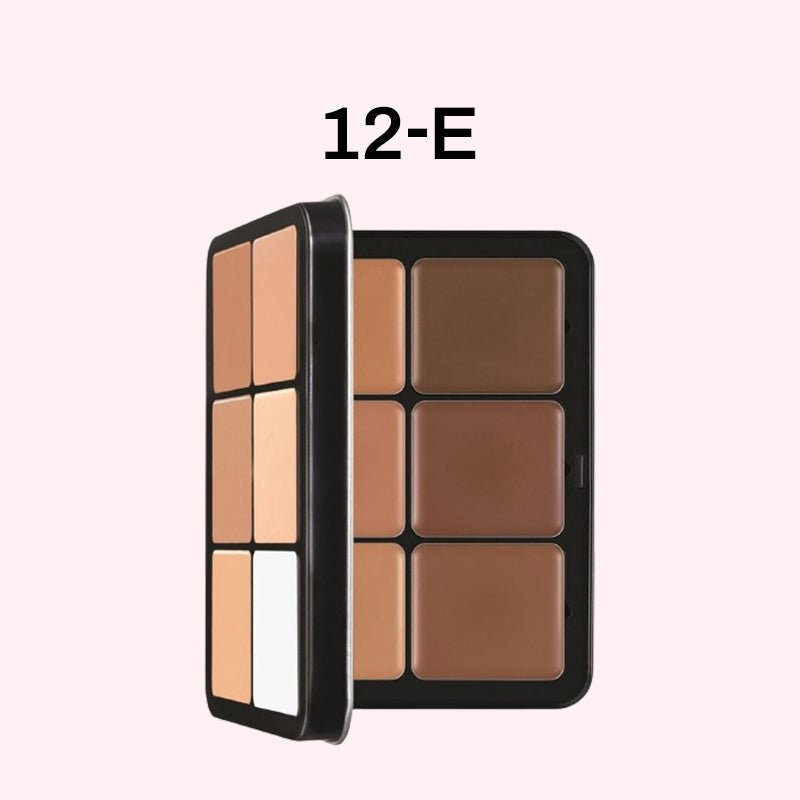 12-Color Blush Cream Palette For Smooth Natural Makeup Look