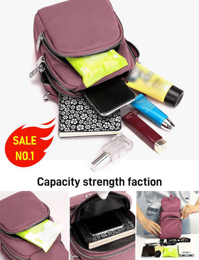 Large Capacity Shoulder Bag With Multi-layer Spacious Design