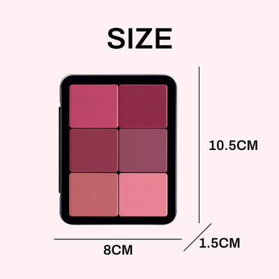 12-Color Blush Cream Palette For Smooth Natural Makeup Look