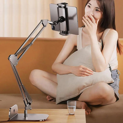 Adjustable Phone And Tablet Holder With Flexible Arm For Hands-Free Use