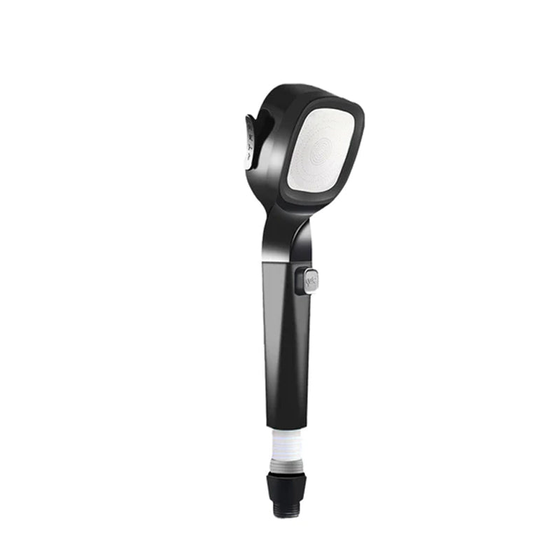 Handheld Pressurized Shower Head With 4 Spray Modes And Pause Switch