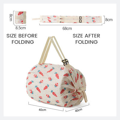 Foldable Travel Shopping Bag Portable Lightweight One-shoulder Tote