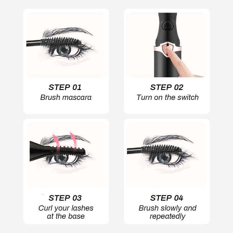 Heated Eyelash Curler Electric Lash Perm Tool For Long Curling