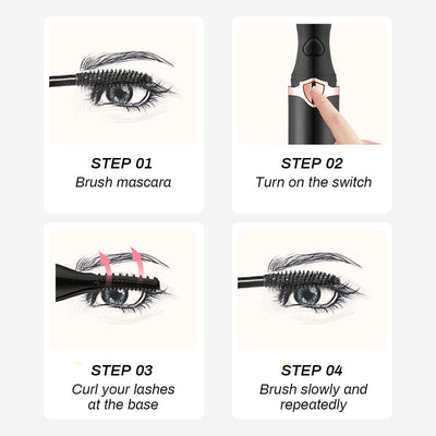 Heated Eyelash Curler Electric Lash Perm Tool For Long Curling