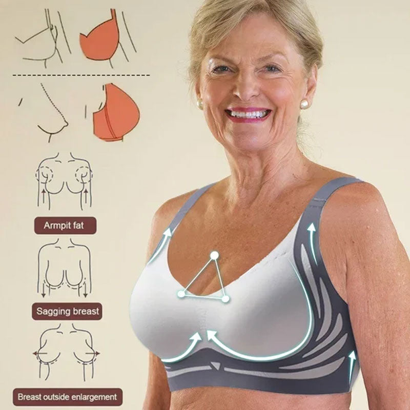 Wireless Push-up Bra Wireless Comfort No Sagging Support Bra
