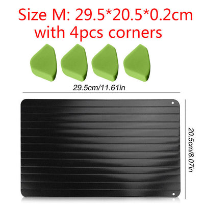 Fast Defrosting Tray Aluminum Quick Thawing Kitchen Plate