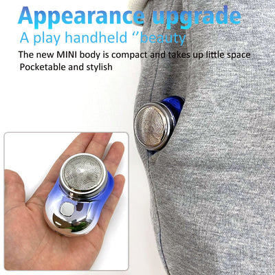 Mini USB Rechargeable Shaver Portable Electric Grooming Tool For Men
