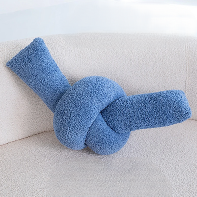 Plush Chain Knot Pillow Soft Decorative Cushion For Sofa And Home