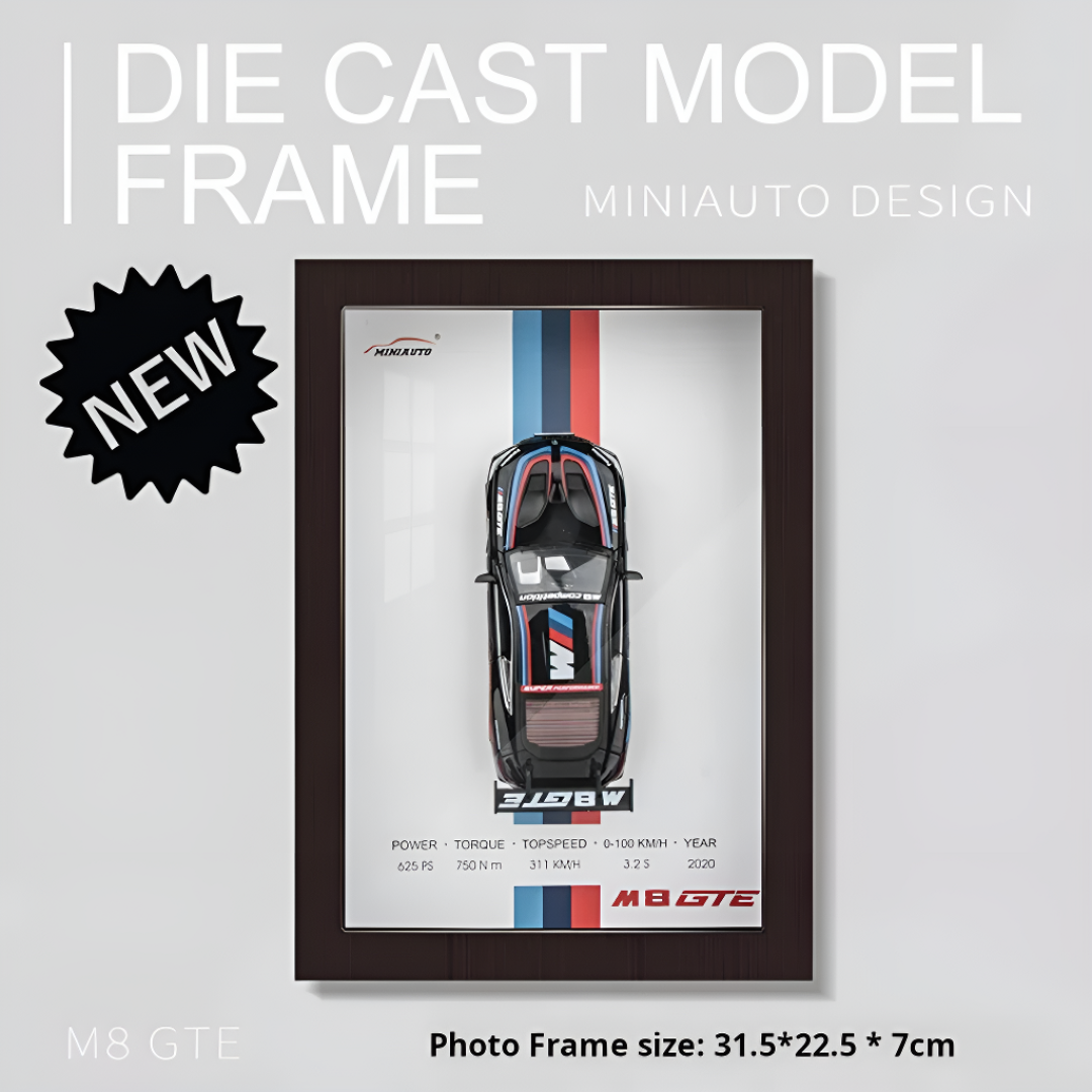 Sports Car Wall Art Diecast Car Frame Decoration