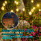 Solar Garden Light Starburst Outdoor Decorative Swing Lamp
