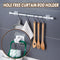 Nail-free Adjustable Curtain Rod Brackets Set Of 2 Holders