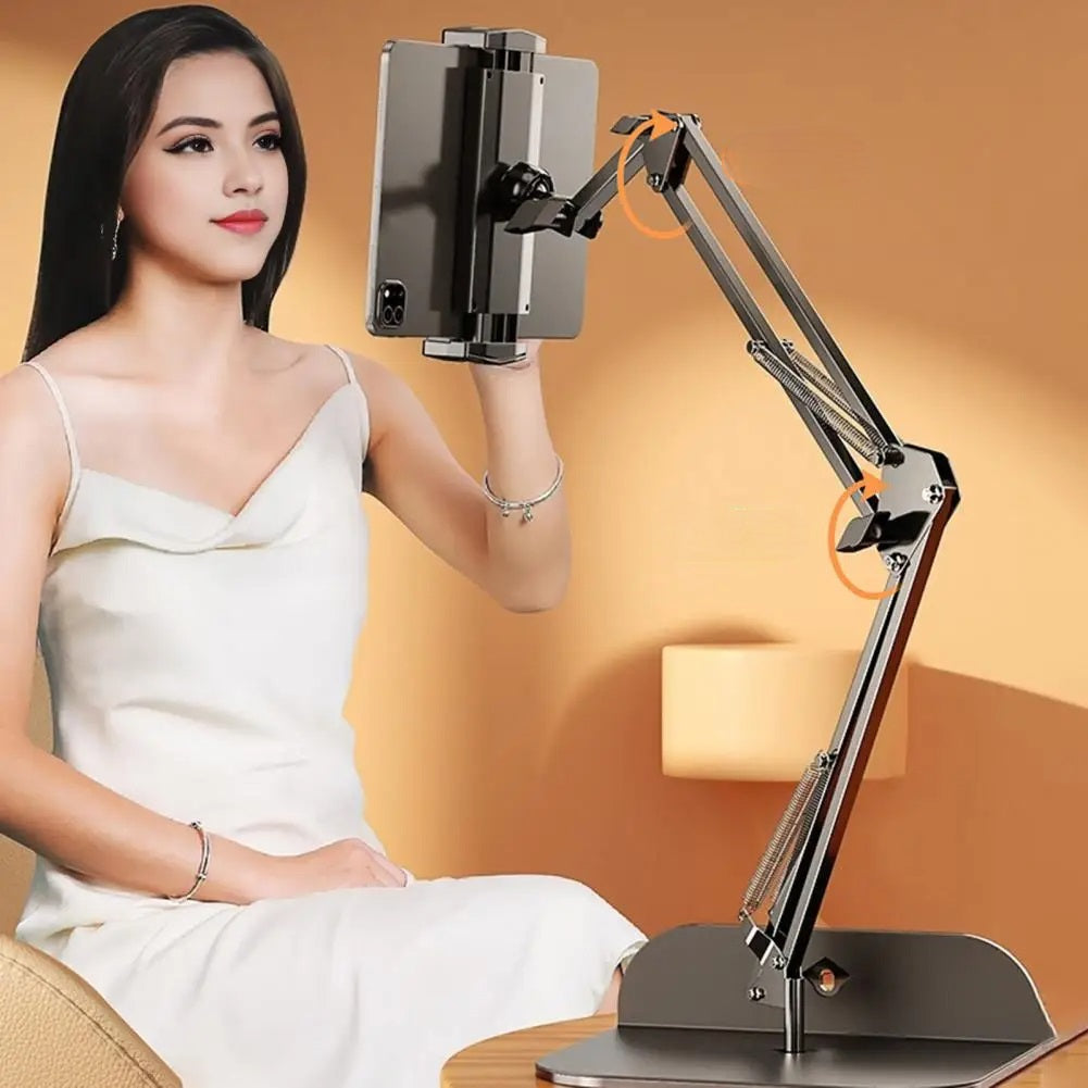 Adjustable Phone And Tablet Holder With Flexible Arm For Hands-Free Use