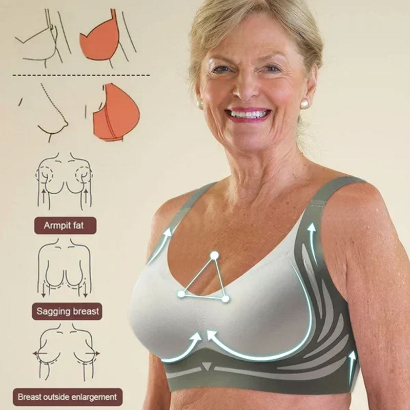 Wireless Push-up Bra Wireless Comfort No Sagging Support Bra