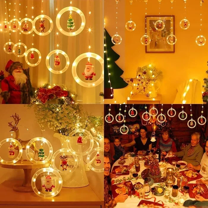 Christmas LED Wishing Ball String Lights Set Of 10 Decorative Balls