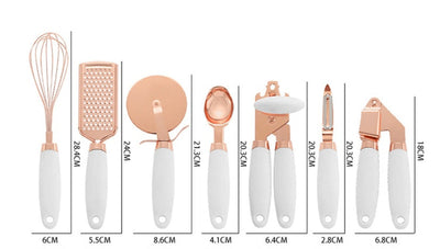 Kitchen Tool Set Copper Plated Household Peeler Gadget Set