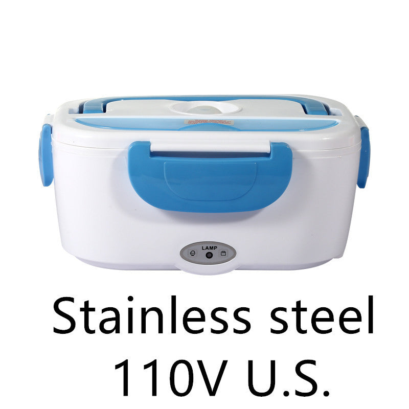 Electric Heated Lunch Box Stainless Steel Food Warmer For School Car Picnic