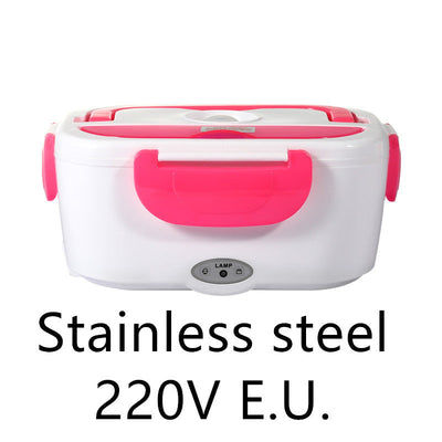 Electric Heated Lunch Box Stainless Steel Food Warmer For School Car Picnic