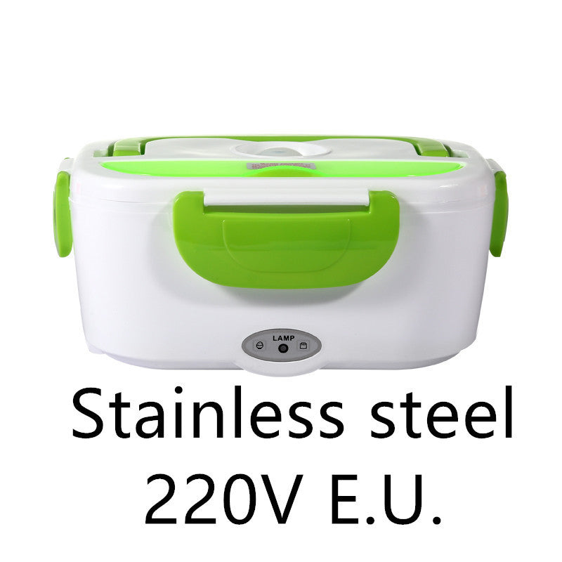 Electric Heated Lunch Box Stainless Steel Food Warmer For School Car Picnic