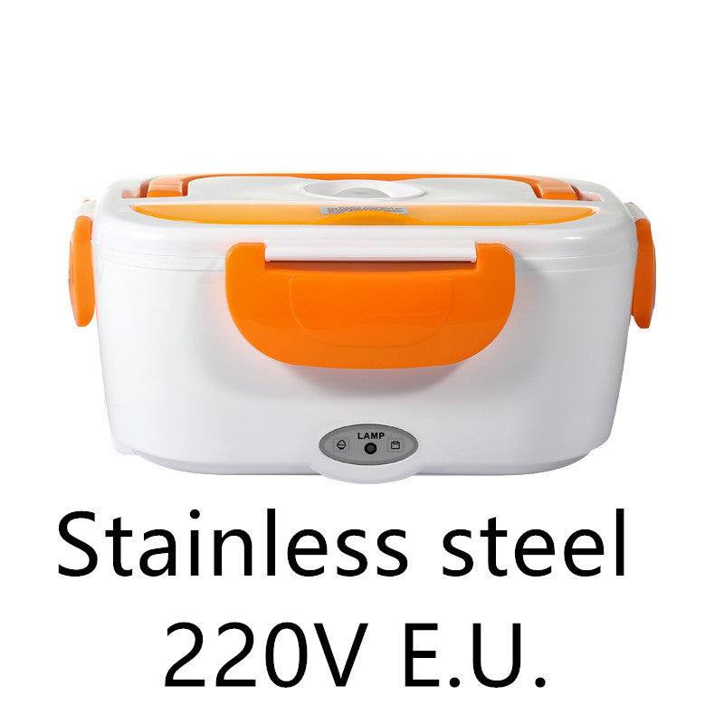 Electric Heated Lunch Box Stainless Steel Food Warmer For School Car Picnic