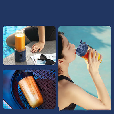 6blade Portable Blender USB Charging Mini Juicer Smoothie Mixer
