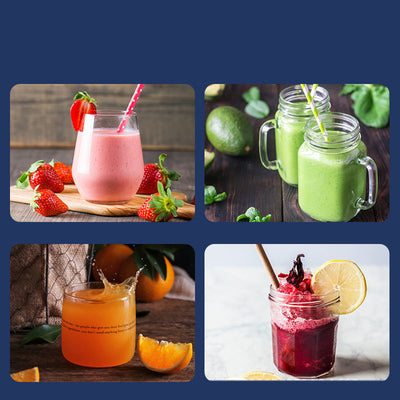6blade Portable Blender USB Charging Mini Juicer Smoothie Mixer
