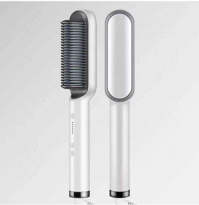 2 In 1 Hair Straightener Hot Comb Curling Tong Electric Brush