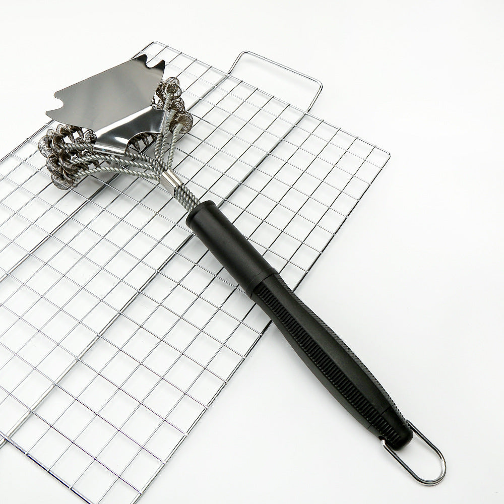 Stainless Steel BBQ Grill Brush Heavy Duty Barbecue Cleaning Tool